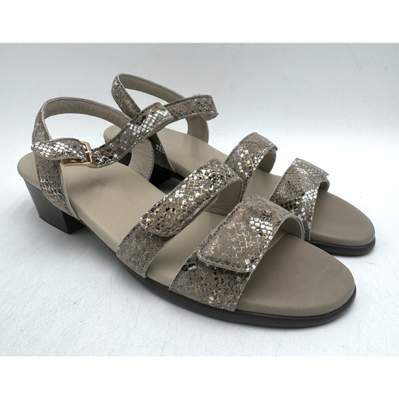 SAS SAVANNAH Women's NEW Dress Sandal Multisnake Gold US Size 10 Medium - Picture 1 of 10
